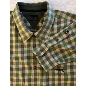 JAGDHUND Siegfried Long Sleeve Button Down Green Check Shirt Sz XXL‎